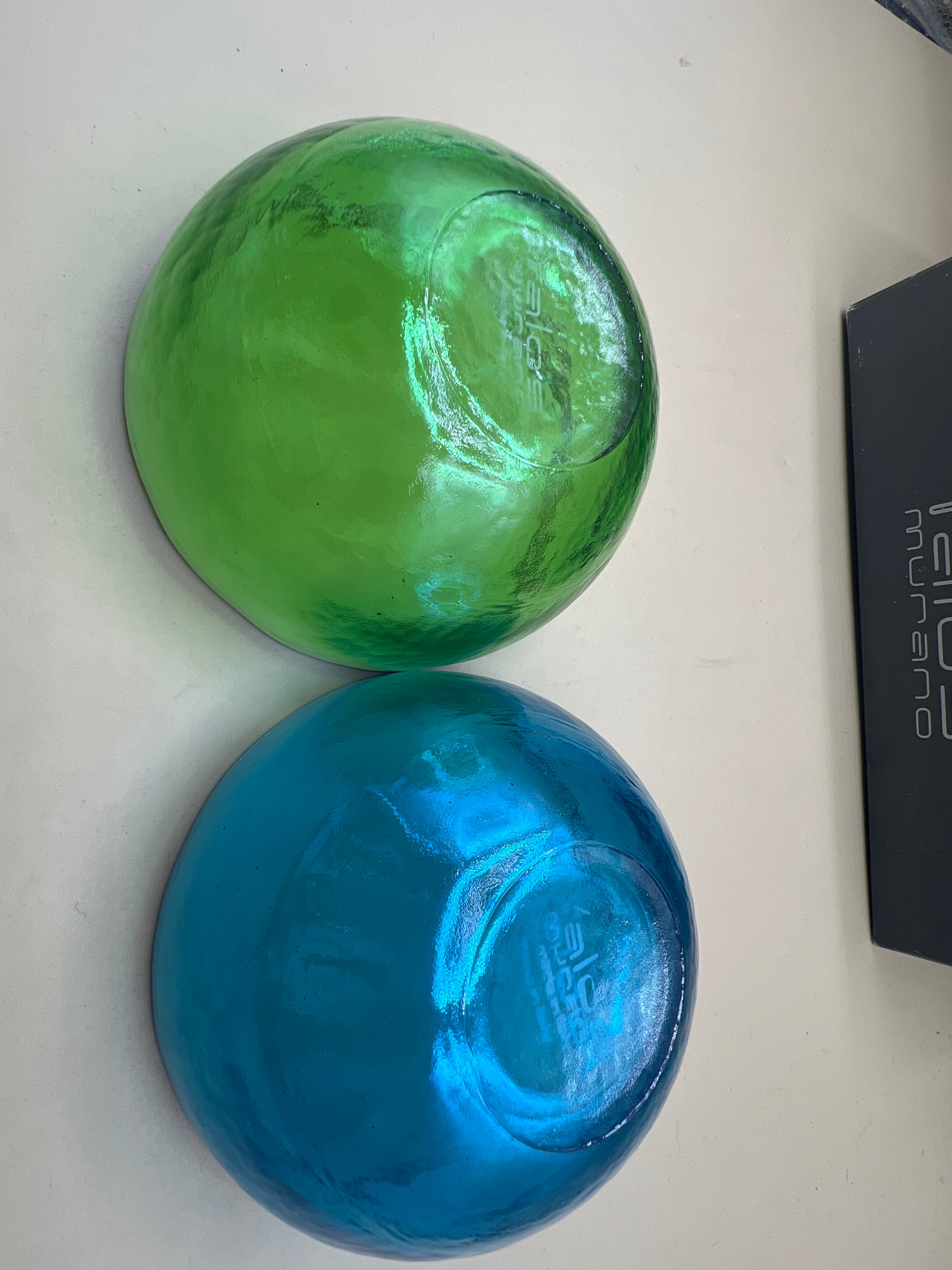 Coppia Coppette Vetro Murano Yalos