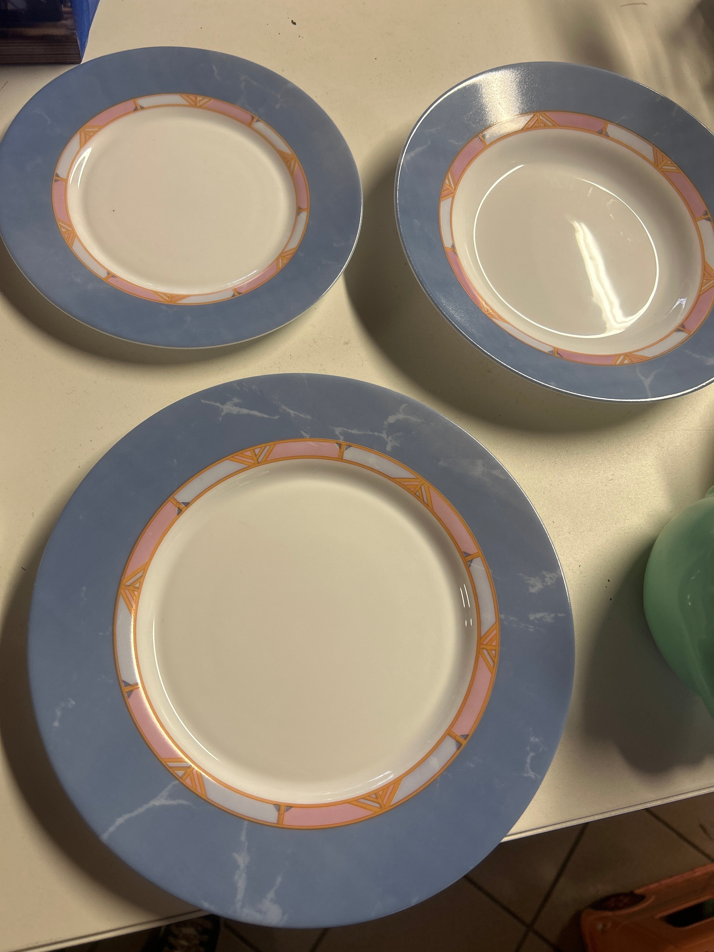 Set Piatto Piano + Fondo + dessert Arcopal nuovo