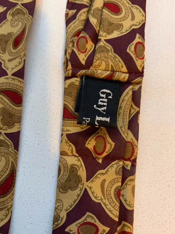 Cravatta Ascot In Pura Seta Guy Laroche