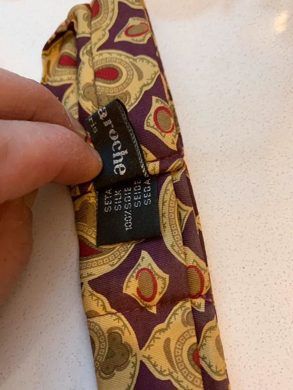 Cravatta Ascot In Pura Seta Guy Laroche