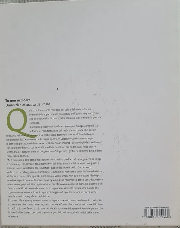 Tu Non Uccidere. Umanità E Attualità Del Male - C. Pelliccia, Domenico Canzoniero