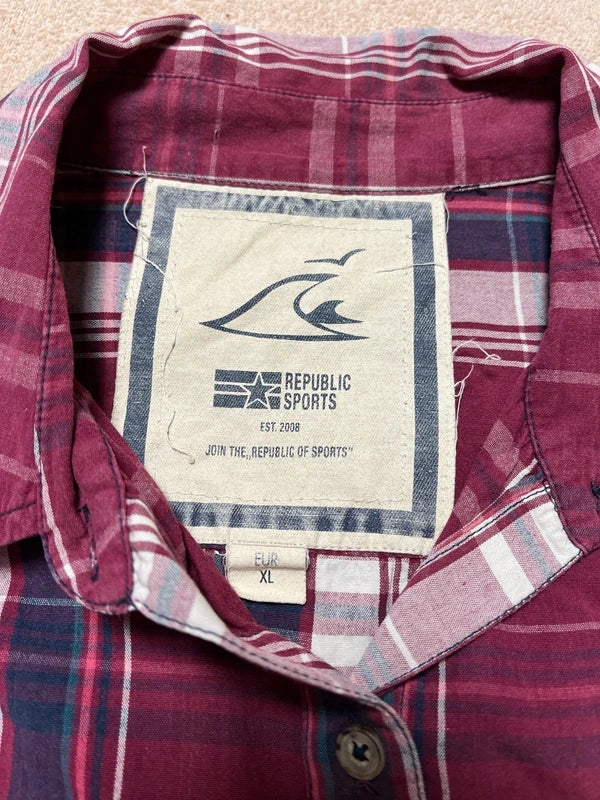 Camicia Scozzese Donna L Republic Sport