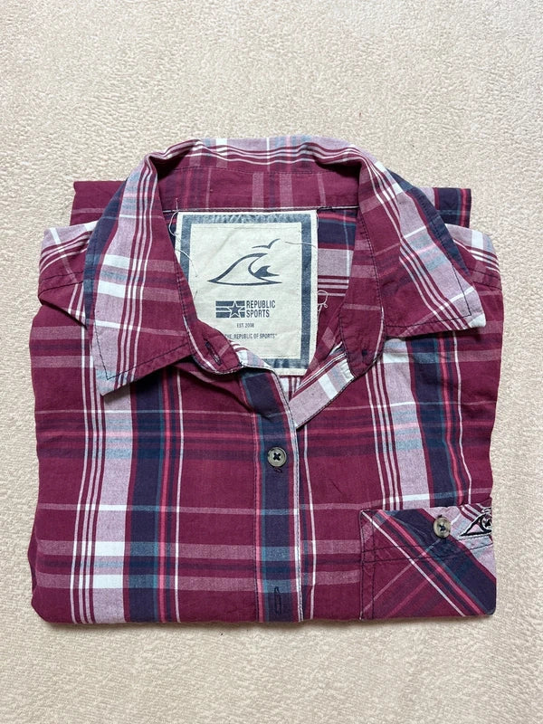 Camicia Scozzese Donna L Republic Sport