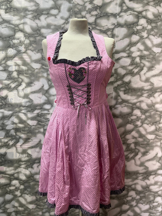 Vestito Tirolese Rosa Tg S