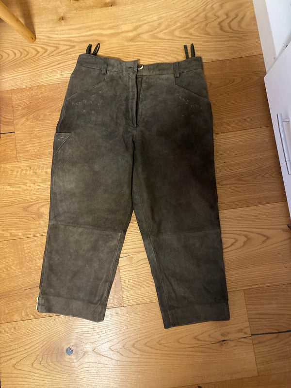 Pantaloni Pelle Lederhosen Tirolesi 46