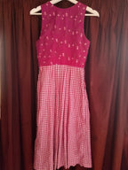 Vestito Tirolese Donna Xxs Hammerschmid Fucsia Bianco