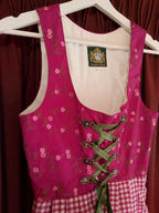 Vestito Tirolese Donna Xxs Hammerschmid Fucsia Bianco