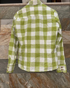 Camicia Tirolese Donna Verde Bianca S