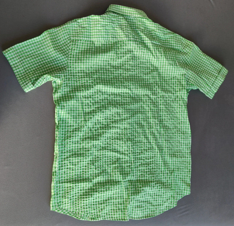 Camicia Uomo Tirolese Verde L Manica Corta