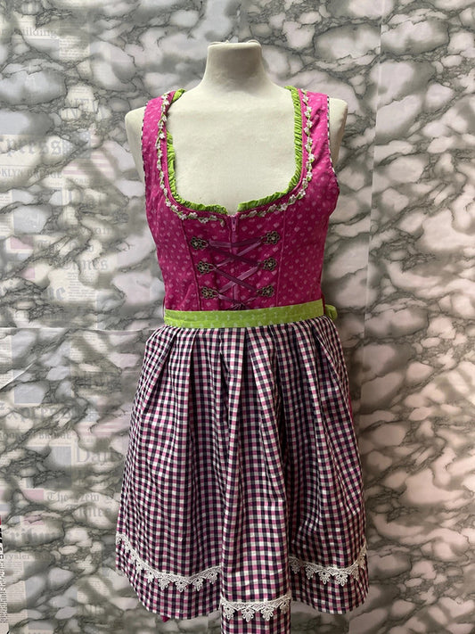Vestito Tirolese Con Grembiule Tg S