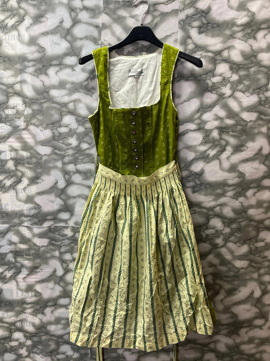 Vestito Tirolese Con Grembiule Verde Xxs Donna