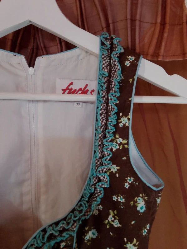 Vestito Tirolese Fucsh 12-14 Anni
