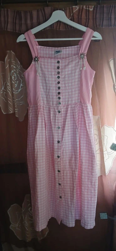 Vestito Tirolese Rosa Bimba 10-11 Anni Isartrachten