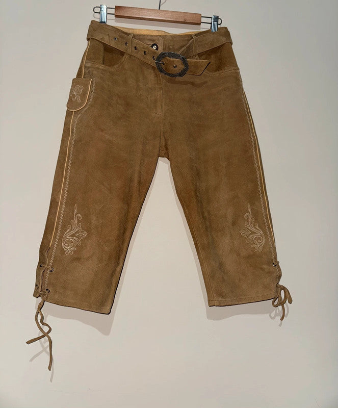 Lederhosen Pantaloni Tirolesi In Pelle Da Donna S