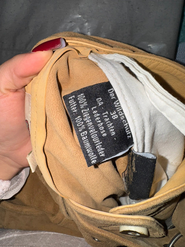Lederhosen Pantaloni Tirolesi In Pelle Da Donna S