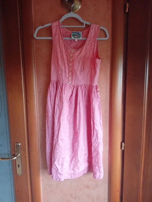 Vestito Rosa Tirolese Bimba 10-11 Anni Turi Landhaus