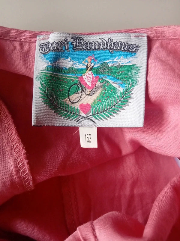 Vestito Rosa Tirolese Bimba 10-11 Anni Turi Landhaus