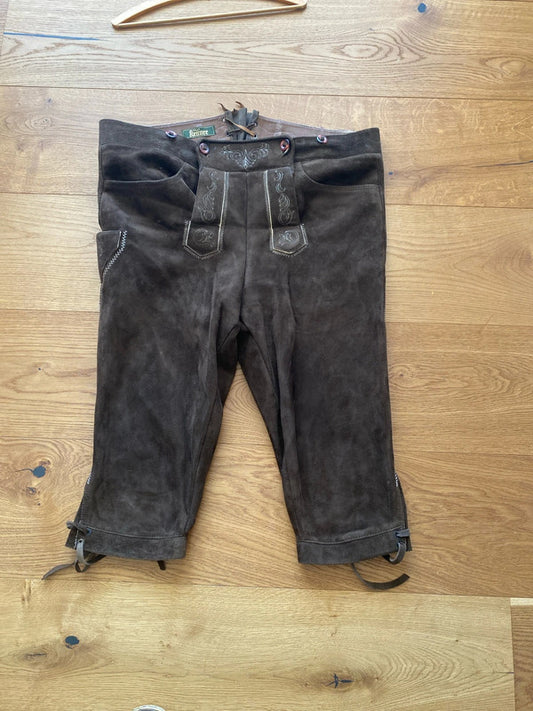 Lederhosen Uomo Pelle Xxl