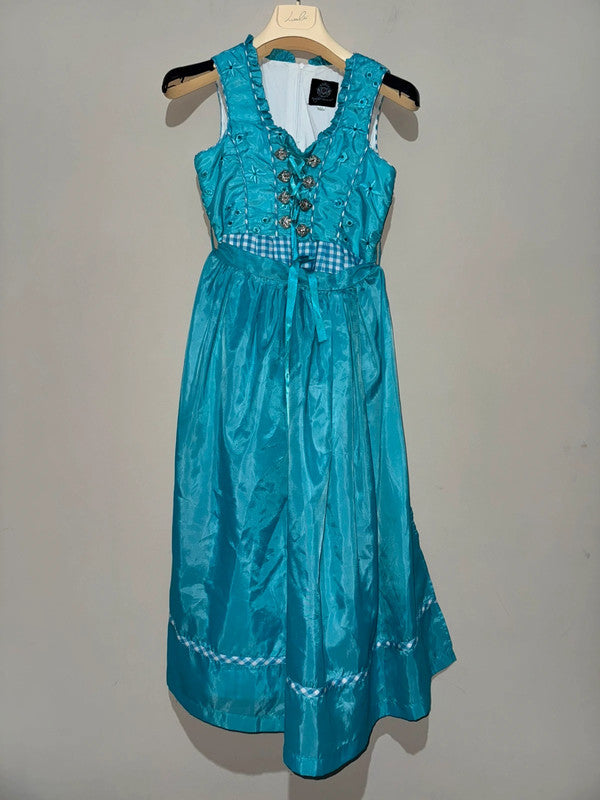 Vestito Bambina Tirolese Con Grembiule Cm 152 10-12 Anni