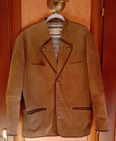 Giacca In Pelle Tirolese Uomo Xl