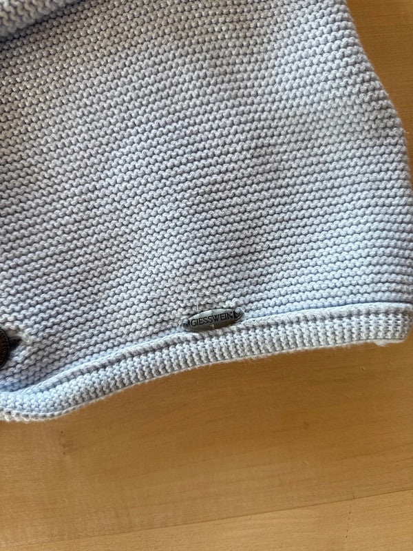 Cardigan Maglia Cotone Tirolese Giesswein 8 Anni Azzurro