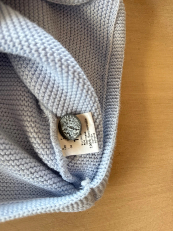 Cardigan Maglia Cotone Tirolese Giesswein 8 Anni Azzurro