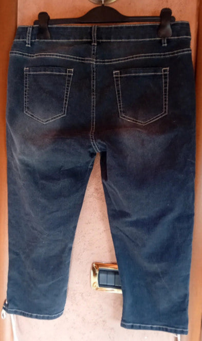 Pantaloni Tirolesi In Jeans Grigi L