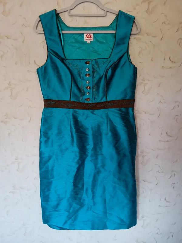 Vestito Verde Smeraldo Cangiante Tirolese L Spieth & Wensky