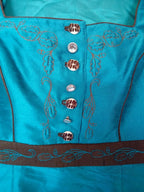 Vestito Verde Smeraldo Cangiante Tirolese L Spieth & Wensky