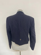 Giacca Donna Tirolese In Pura Lana Blu Tg. L