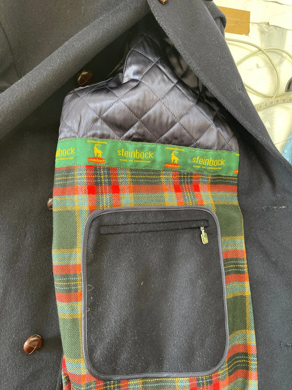 Cappotto In Loden Blu Da Uomo Steinbock