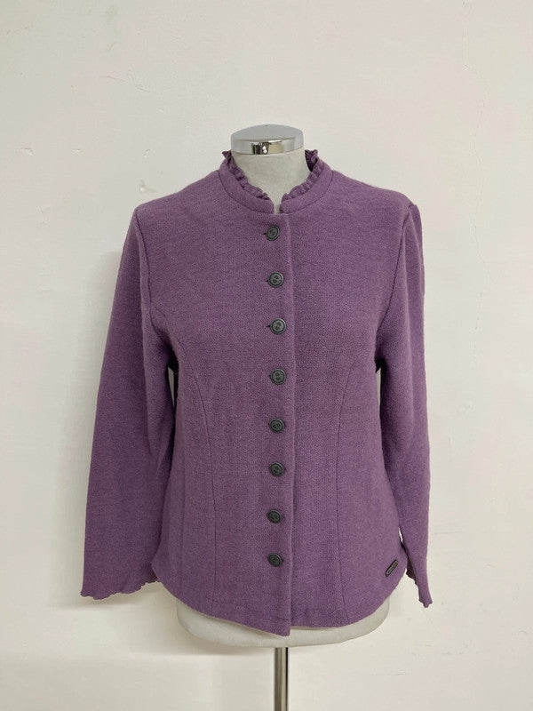 Maglia Tirolese Lilla Xl Donna Cardigan