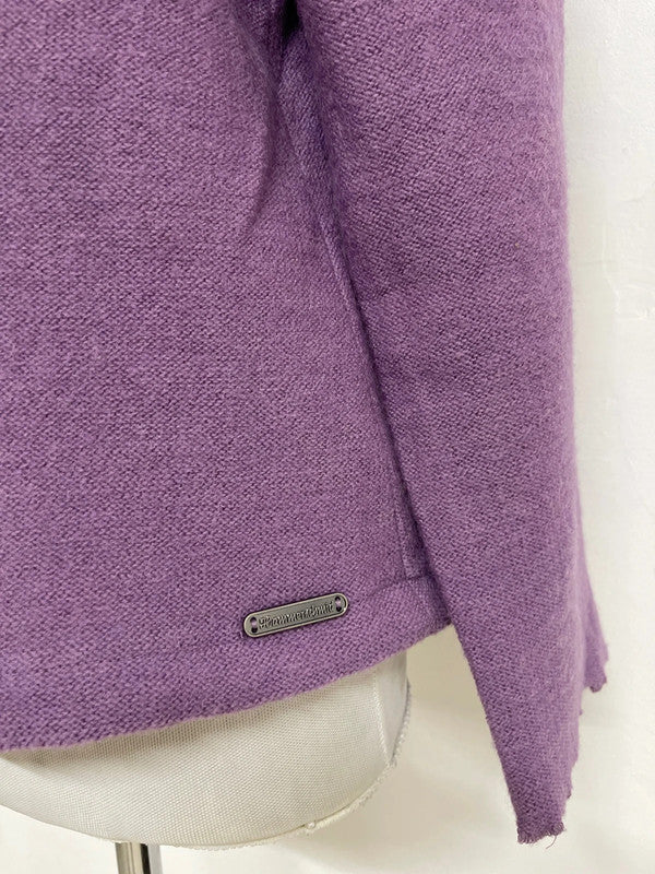 Maglia Tirolese Lilla Xl Donna Cardigan
