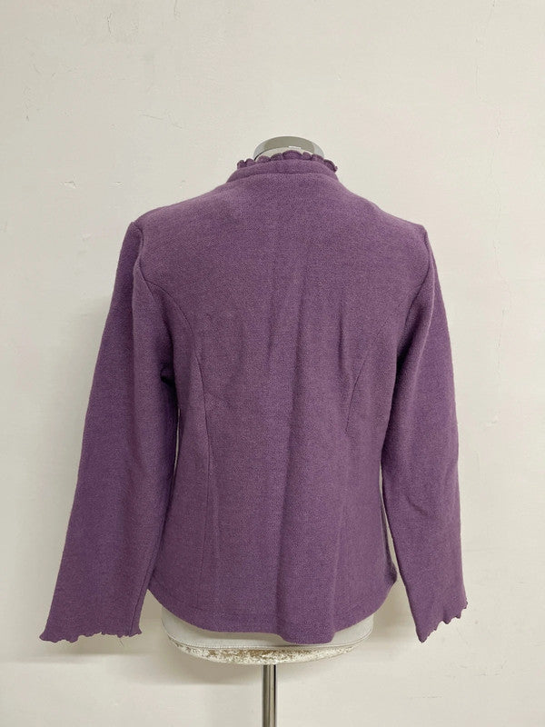Maglia Tirolese Lilla Xl Donna Cardigan