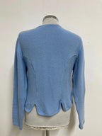Cardigan Tirolese Azzurro In Cotone Country Line M