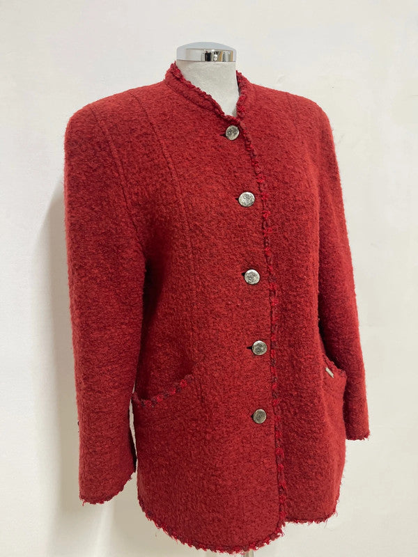 Giaccone Lana Tirolese Rosso Steinbock S