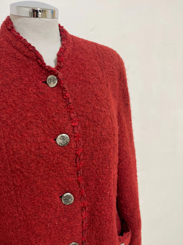 Giaccone Lana Tirolese Rosso Steinbock S