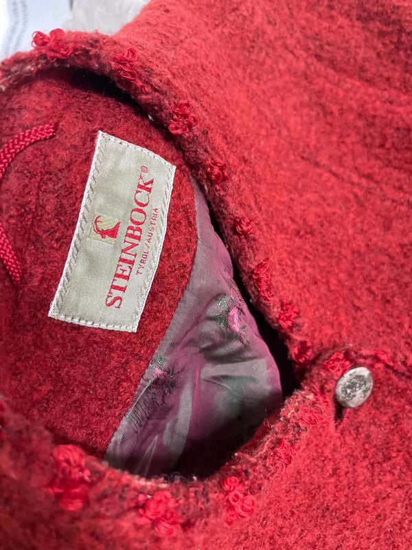 Giaccone Lana Tirolese Rosso Steinbock S