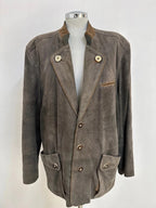 Giacca In Vera Pelle Tirolese Uomo L