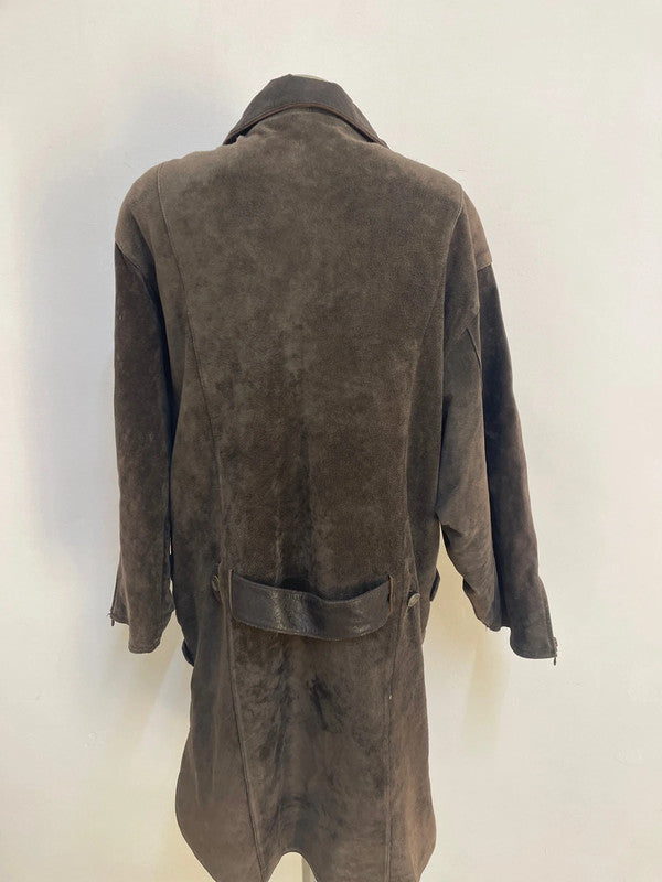 Cappotto Tirolese Vintage Da Donna In Pelle Tg. M