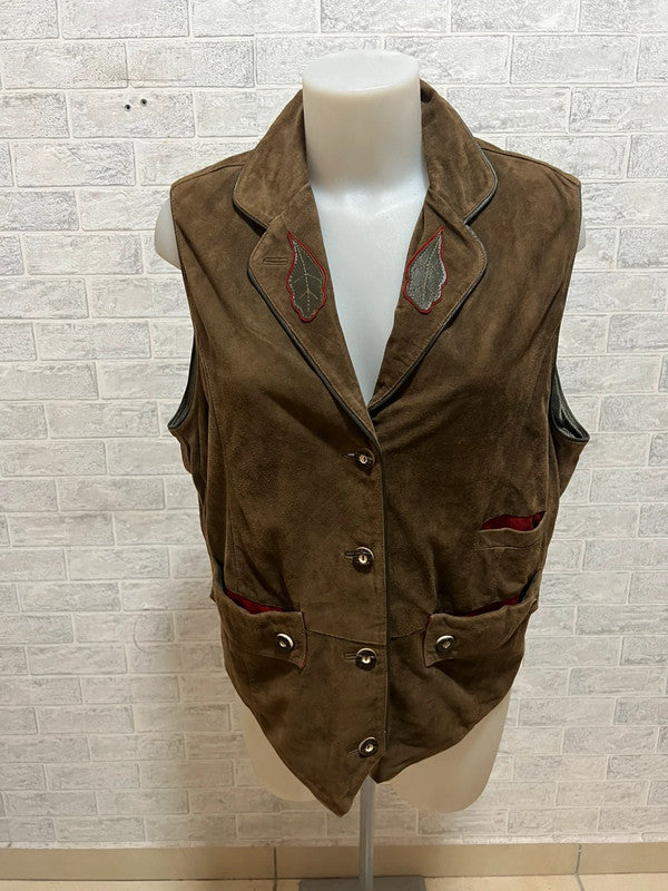 Gilet Pelle Donna Tirolese La Femme Sportive