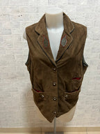 Gilet Pelle Donna Tirolese La Femme Sportive