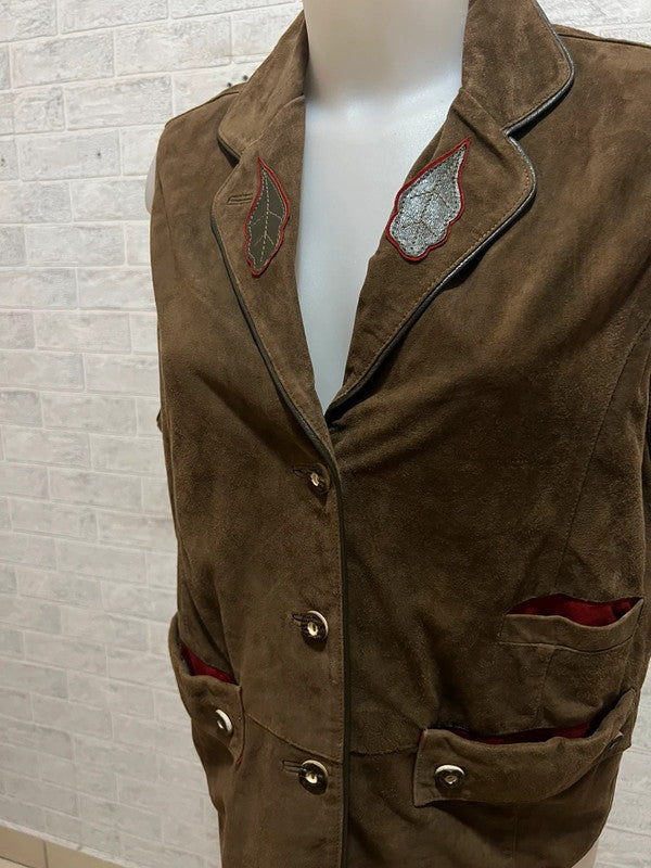 Gilet Pelle Donna Tirolese La Femme Sportive