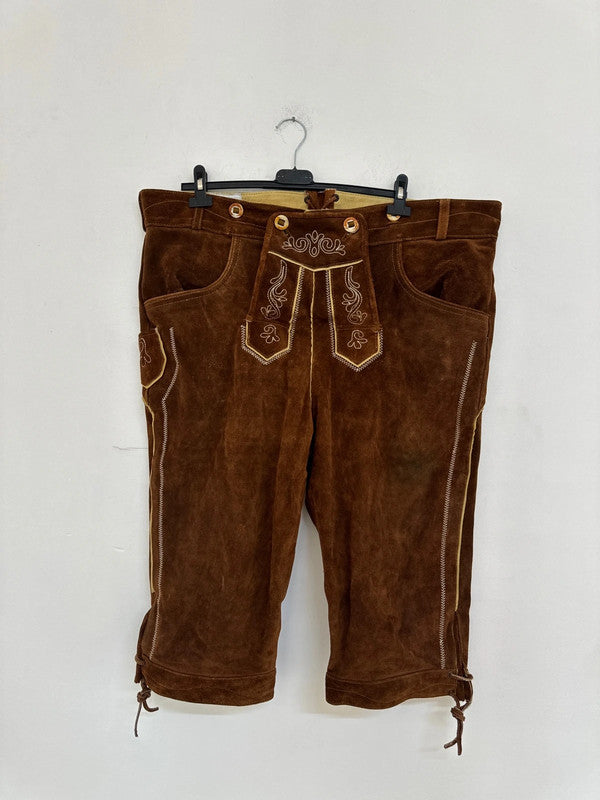 Lederhosen Frohsinn Uomo 58 4xl In Pelle Tirolese