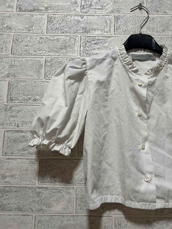 Camicia Bianca Corta Tirolese Xxs