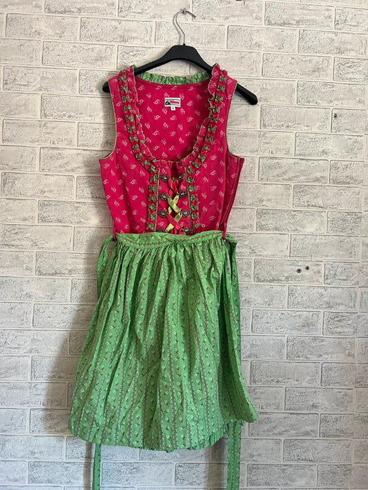 Vestito Tirolese Alphorn S Fucisa Con Grembiule Verde