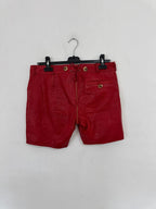 Lederhosen Corti In Pelle Rossi M/l