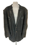 Giacca Uomo In Pelle Tirolese Xxxl 58