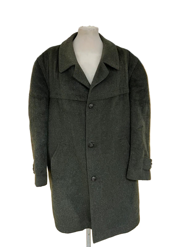 Giaccone In Loden Tirolese Verde Interno In Lana Scozzese Xl Uomo