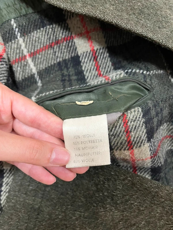 Giaccone In Loden Tirolese Verde Interno In Lana Scozzese Xl Uomo